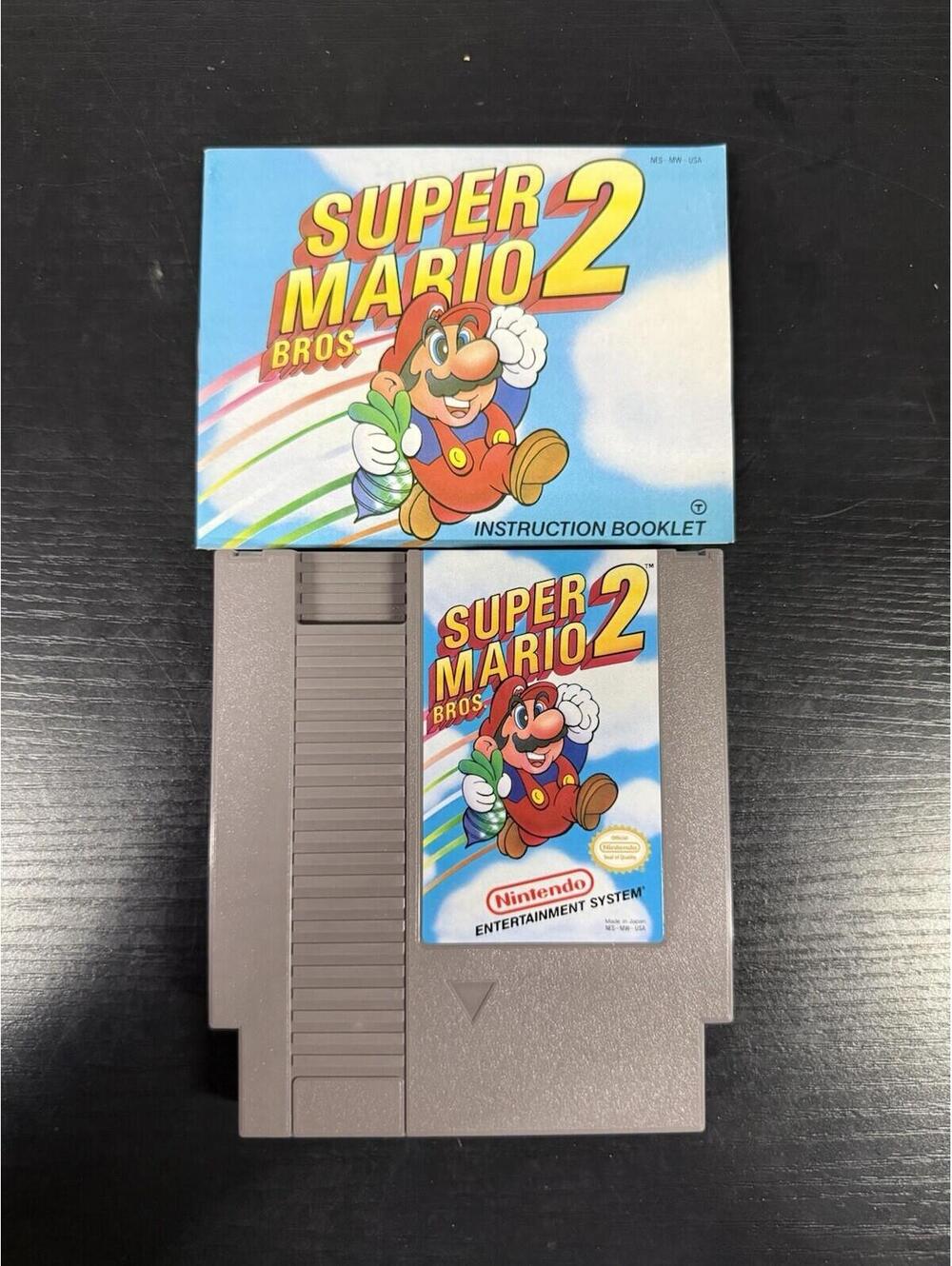 Super Mario Bros 2 NES Nintendo Authentic Tested w Instruction Manual